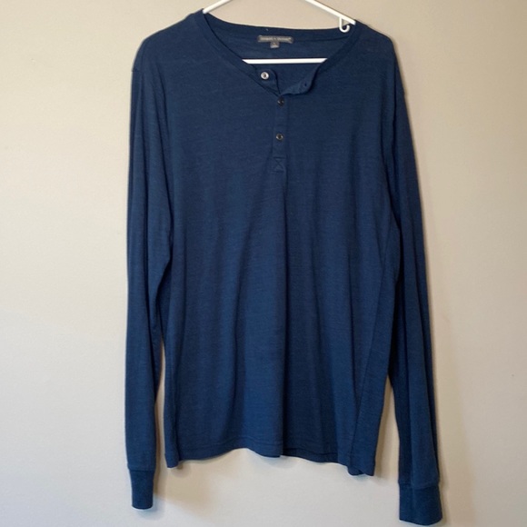 Threads 4 Thought Navy Henley - Picture 1 of 5